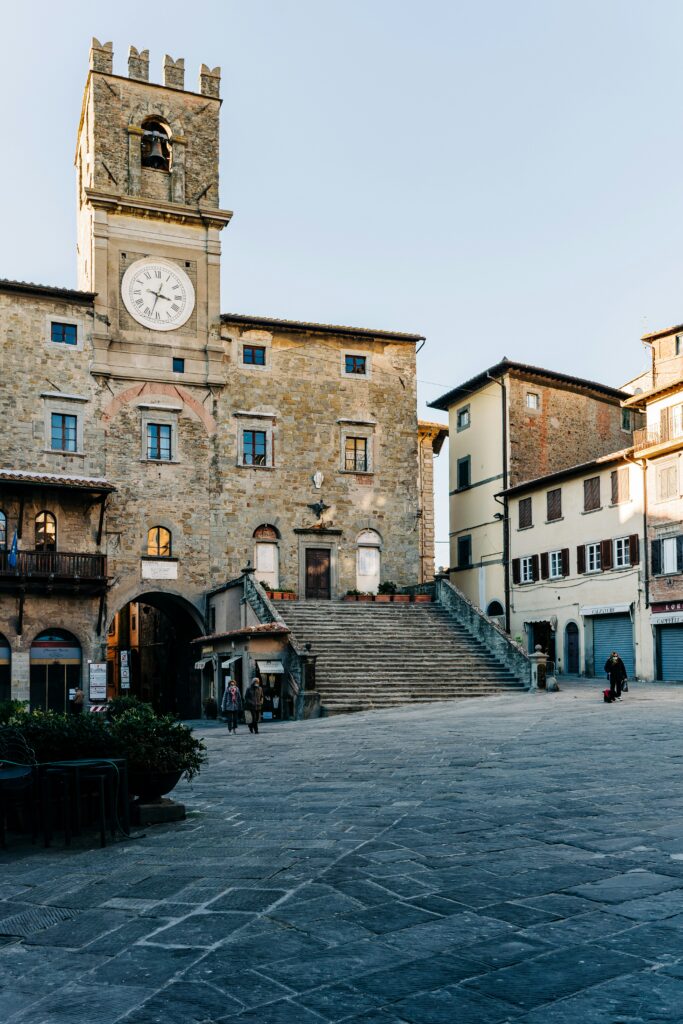 Cortona centra square tuscany